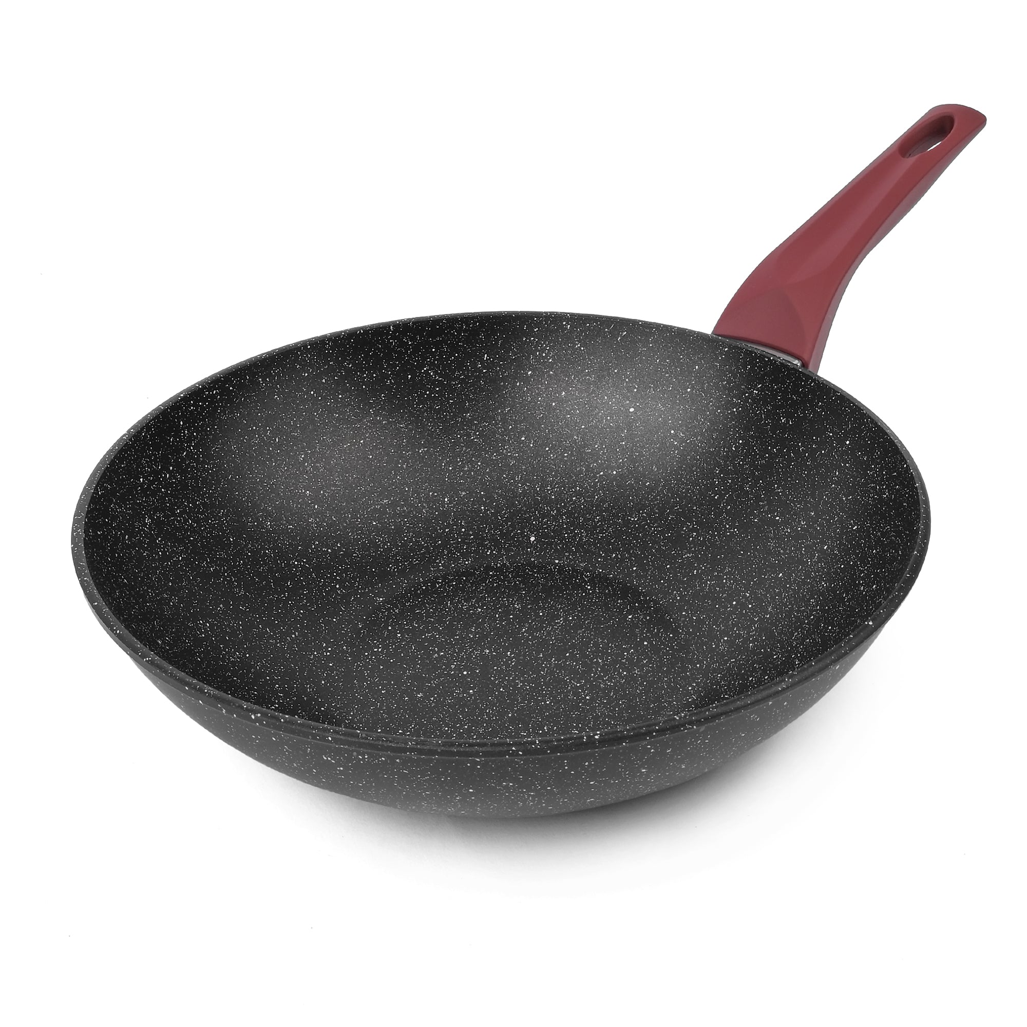 TITAN PLUS Wokpfanne – 28 cm | Induktionsgeeignet | PTFE-Antihaftbeschichtung | PFOA-Frei | Bakelit-Griff
