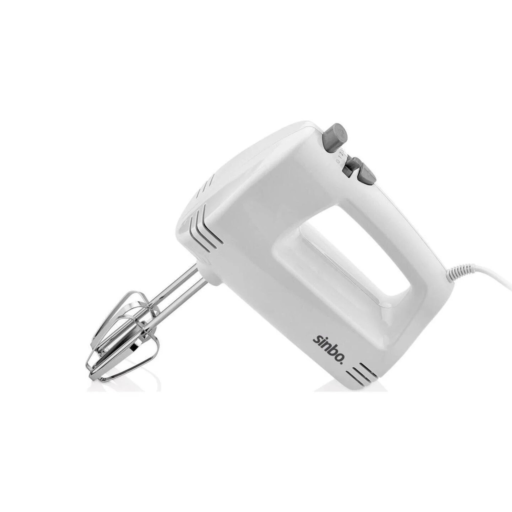 Sinbo SMX-2758 Handmixer – 200 W | 5-stufige Geschwindigkeitsregelung | Edelstahl-Rührbesen